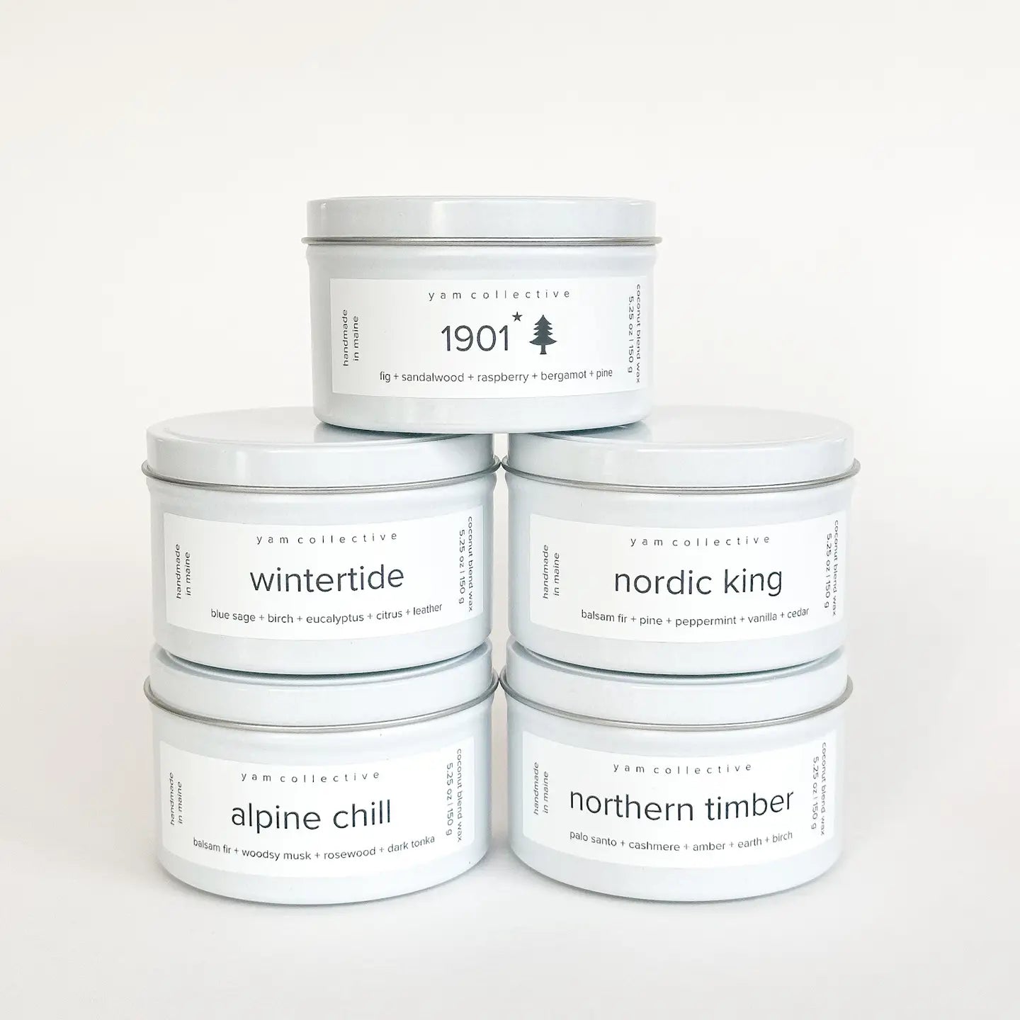 Hand Poured Tin Candle – Coconut Wax, Wooden Wick, Eco-Friendly, Modern Scent