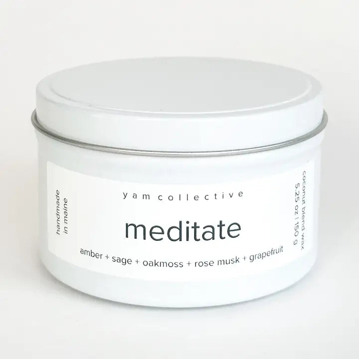 Hand Poured Tin Candle – Coconut Wax, Wooden Wick, Eco-Friendly, Modern Scent